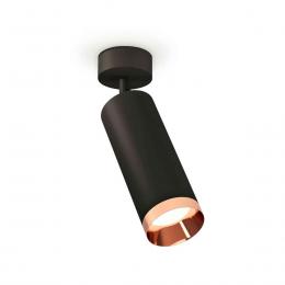 Комплект накладного светильника Ambrella light Techno Spot XM6343006 SBK/PPG черный песок/золото розовое полированное (A2210, C6343, N6135)  купить